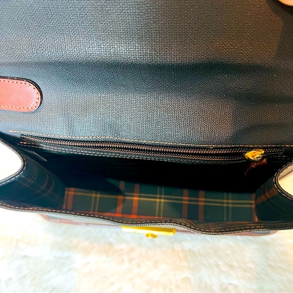 Dunhill Vintage pVC 2 tone Brown/Black PVC Leather Clutch Bag w/ 2 keys - Picture 11 of 16